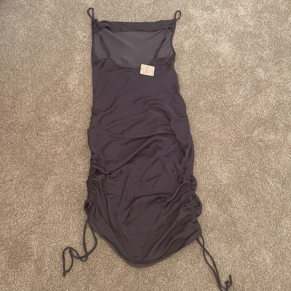 Free People Day to Night Slip Dress, Anthracite, sz M - Picture 7 of 14